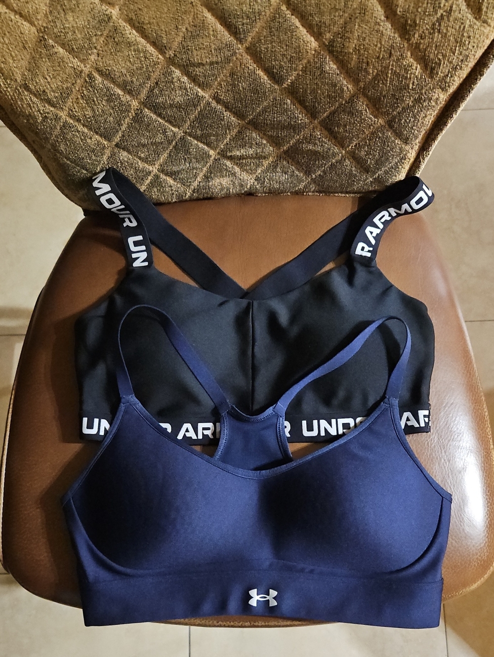 Under Armour Black & Navy Sports Bras Duo